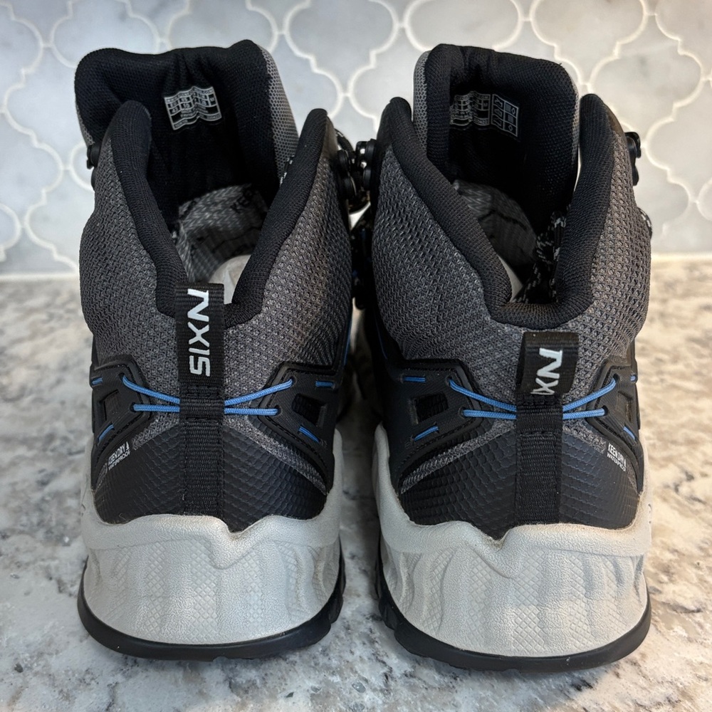 Keen Men's NXIS Evo Mid Waterproof Hiking Boots-NIB-Magnet/Bright Cobalt-Size 10 - Picture 4 of 7